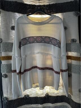 Roolee Southwestern Stripe Knit Sweater | Size M | NWT